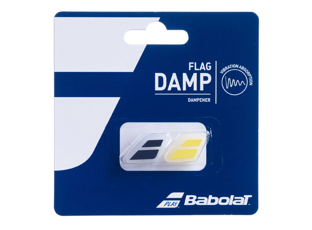 BABOLAT FLAG DAMP X2 SORT/GUL Vibrasjonsdemper