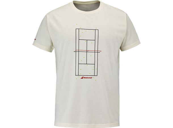 Babolat Exercise Tee Hvit XXL T-skjorte Bomull