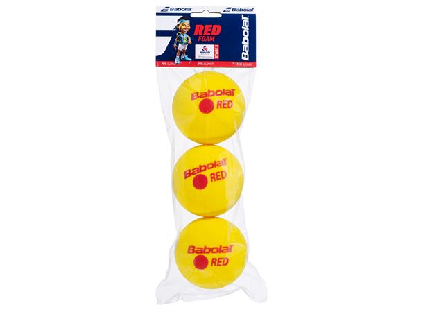 Babolat Red Foam Tennisball Skumball - Pose med 3 tennisballer