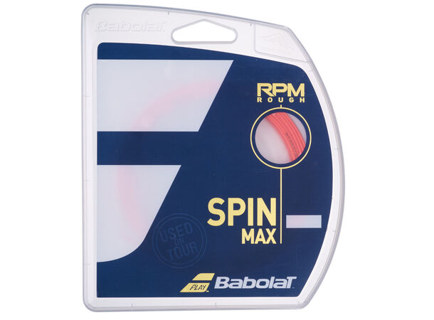 BABOLAT RPM ROUGH SETT 12m Fluo Rød 125 Monofilament streng - Single sett 12m