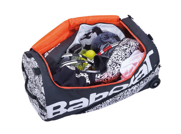 Babolat 1 Week Tournament Bag Black/Whit Reisebag m/hjul