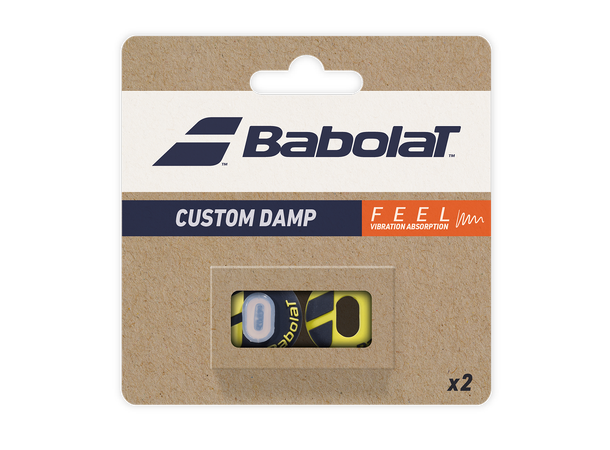 Babolat Custom Damp X2 Sort/Gul Vibrasjonsdemper