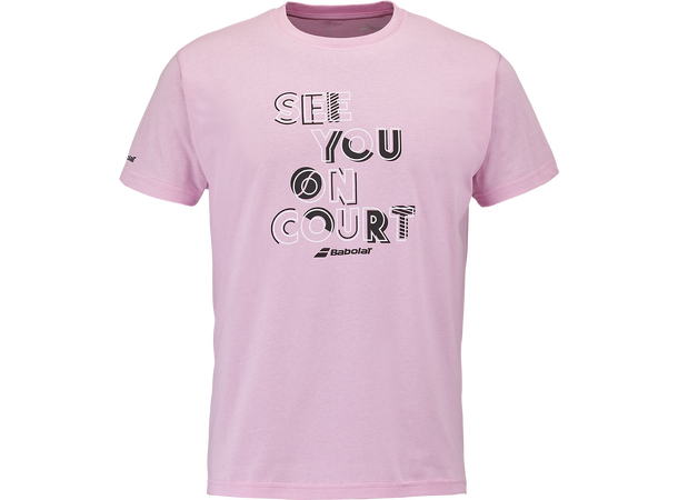 Babolat Exercise Tee Lilac Sach. XL T-skjorte Bomull