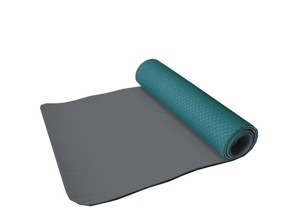 Yoga matte TPE  Grønn/Grå Yogamatte ECO 6 mm