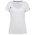 Babolat Play Cap Sleeve Topp Hvit XS Teknisk T-Shirt / Spilletrøye