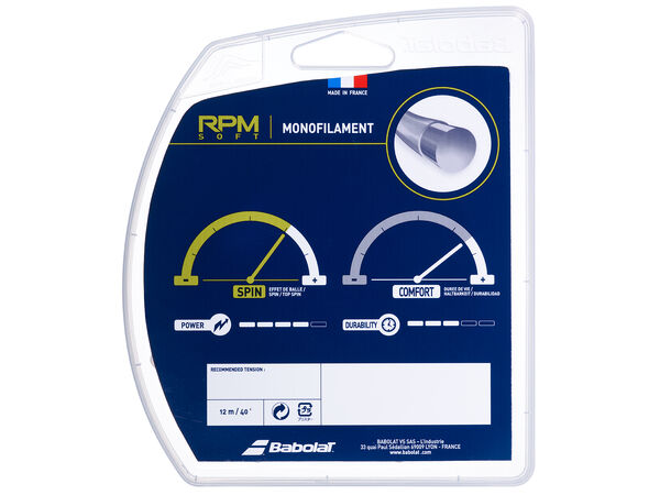 Babolat RPM Soft Sett 12m 130/16 Monofilament streng - Sett 12m