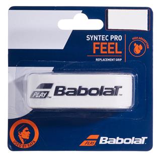 Babolat Syntec Pro Hvit Erstatningsgrep - Klebrig & absorberende