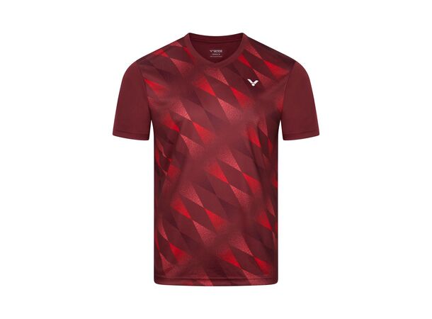 Victor T-43102 T-skjorte rød L Klubbkolleksjon herre