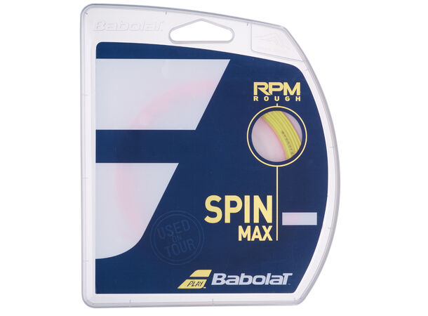 BABOLAT RPM ROUGH SETT 12m Gul 125 Monofilament streng - Single sett 12m