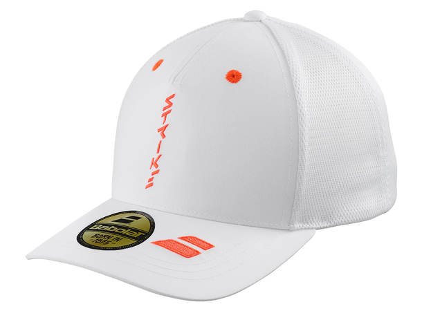 Babolat Curve Trucker Cap White/Strike Cap Hvit/Strike Rød