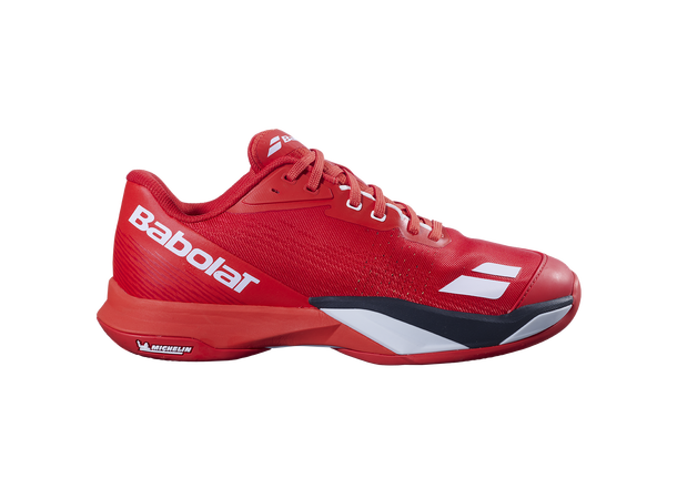 Babolat Jet Mach 4 Clay Herre Rød 44,5 Tennissko - Grus