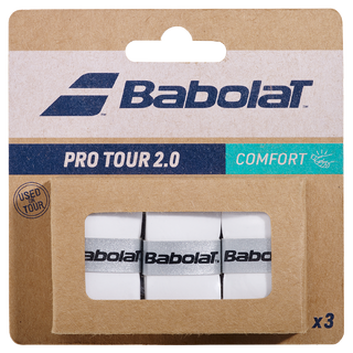 Babolat Pro Tour 2.0 Hvit Klebrig og absorberende grep