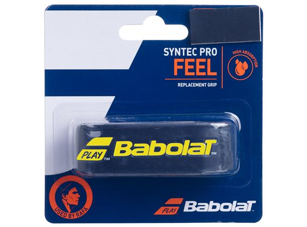 Babolat Syntec Pro Sort/Gul Erstatningsgrep - Klebrig & absorberende