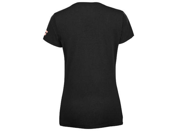 Babolat Exercise Tee W Sort S T-skjorte Bomull - Dame