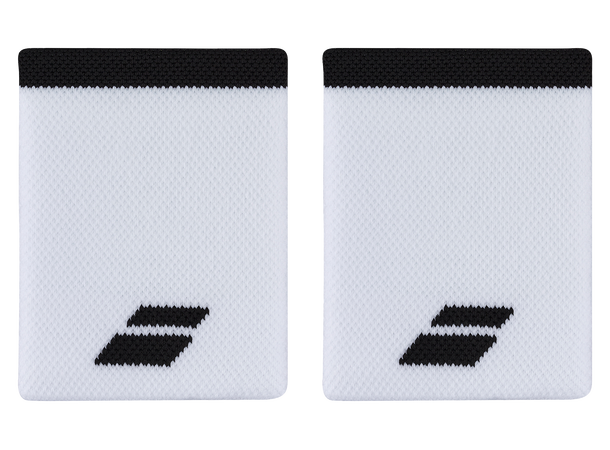 Babolat Jumbo Wristband White/Black Svettebånd, Hvit/Sort