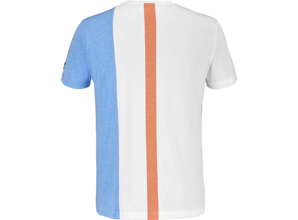 Babolat Play Crew Neck Tee Hvit/Blå XXL Teknisk T-Shirt