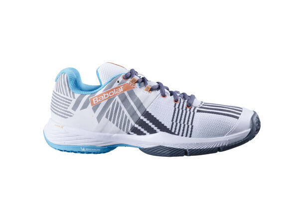 Babolat Sensa Dame White/Canyon Sun 36,5 Padelsko - Dame