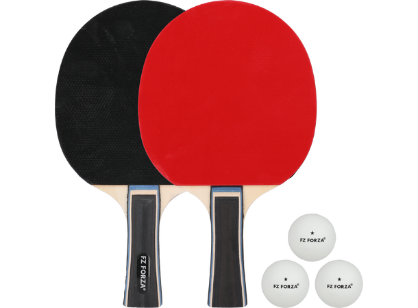 FZ Table Tennis Set 1-star Hobbysett - 2 racketer og 3 baller