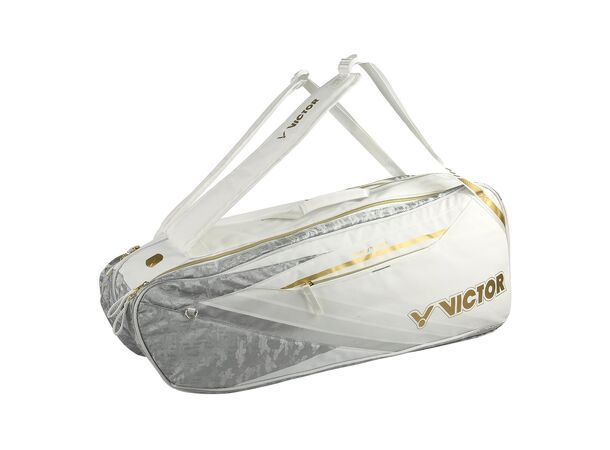 Victor Badmintonbag BR5260 white/gold 2 roms bag, 6 pcs.