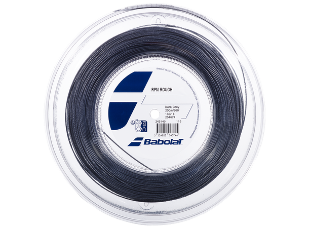 BABOLAT RPM ROUGH COIL 200M Grå 125 Monofilament streng - Coil 200m