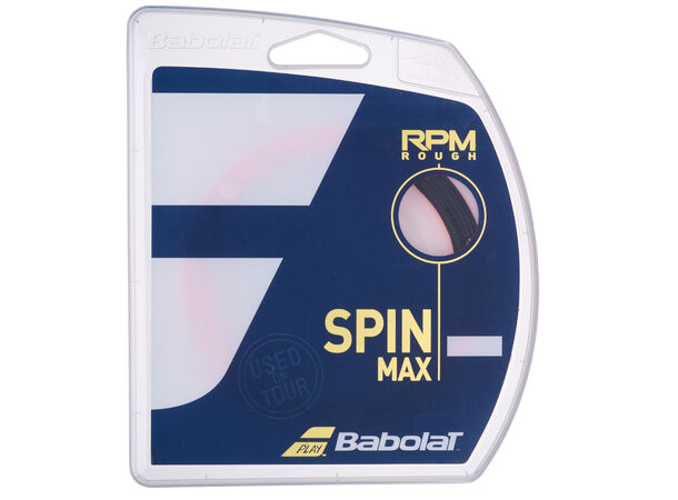 BABOLAT RPM ROUGH SETT 12m Sort 125 Monofilament streng - Single sett 12m