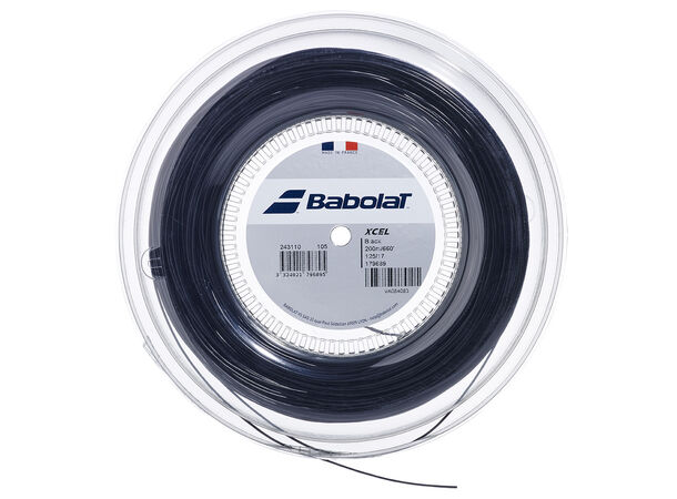 BABOLAT XCEL COIL 200M 130/16 Sort Multifilament streng - Coil 200m