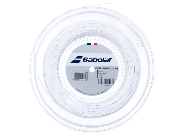Babolat RPM Hurricane Hvit 200m 125/17 Monofilament streng -  Coil 200m