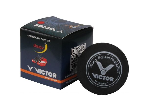 VICTOR Squashball Red 1 pcs Passer for hobby- og klubbspillere.