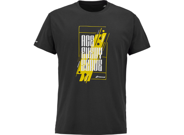 Babolat Exercise Tee Sort XXL T-skjorte Bomull