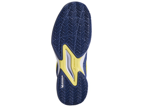 Babolat Jet Mach 3 Clay Gutt Marine 36,5 Tennissko Junior - Grus