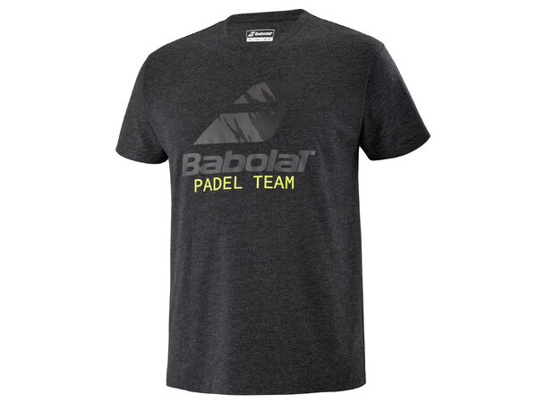 Babolat Padel Cotton tee Herre Sort L Padel Trøye Sort