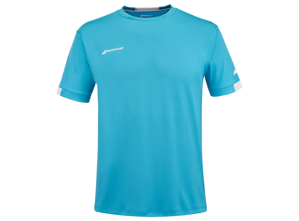 Babolat Play Crew Neck Tee Jr Cyan 10-12 Teknisk T-Shirt