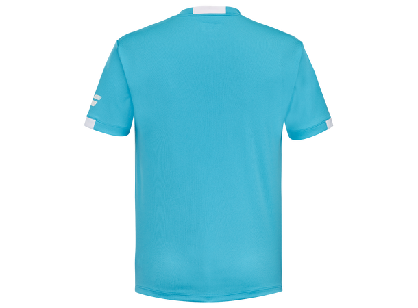 Babolat Play Crew Neck Tee Jr Cyan 10-12 Teknisk T-Shirt