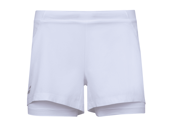Babolat Excercise shorts Dame Hvit S Shorts med tights