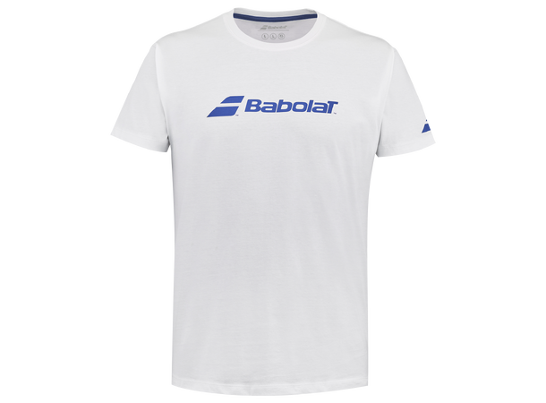 Babolat Exercise Tee Hvit 10-12 ÅR T-skjorte Bomull