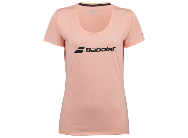 Babolat Exercise Tee W Tropical Peach S T-skjorte Bomull - Dame