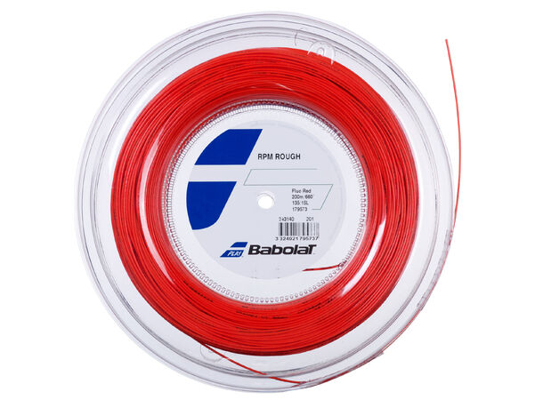 BABOLAT RPM ROUGH COIL 200m Fluo Rød 125 Monofilament streng - Coil 200m