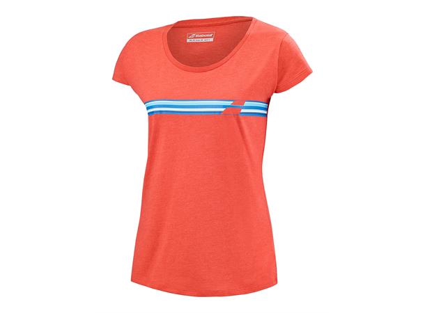 Babolat Exercise Stripes Topp, Poppy L T-Shirt
