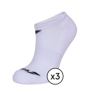 Babolat Invisible 3pk Hvit Ankelsokker - 3 par