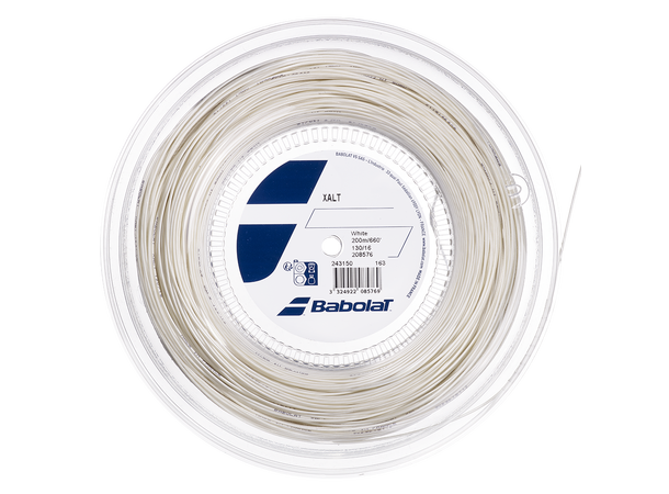 Babolat XALT Hvit 130 200m Multifilament streng - Coil 200m