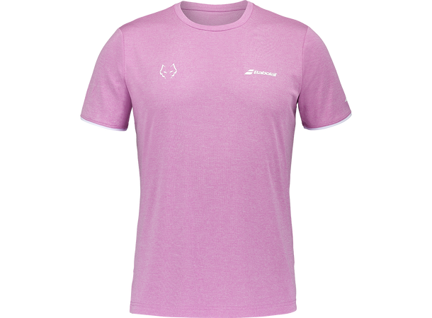 Babolat Crew Neck Tee Lebron Pink Htr XL Teknisk Trøye til Herre