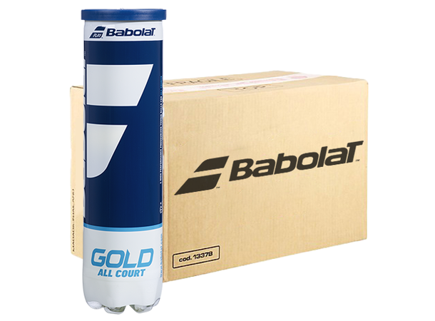 Babolat Gold All Court Tennisball Kasse Kartong med 18 rør - totalt 72 baller