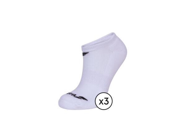 Babolat Invisible 3pk Hvit 43/46 Ankelsokker - 3 par