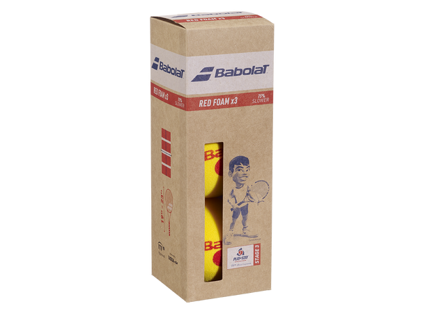 Babolat Red Foam Tennisball Skumball - Pakke m/3 tennisballer