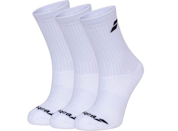 Babolat Sokker Hvit 3pk 39/42 3 par Hvit