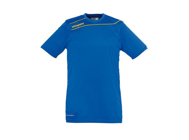 Uhlsport Stream Shirt Ss Asurblå/Gul 116 Teknisk spilletrøye