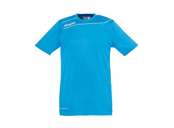 Uhlsport Stream Shirt Ss Cyan/Hvit 116 Teknisk spilletrøye
