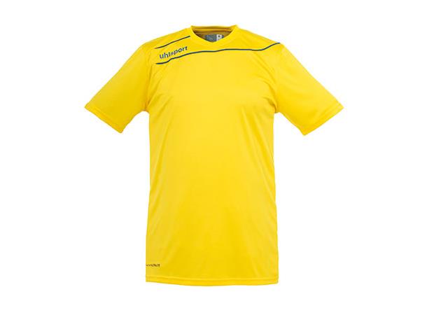 Uhlsport Stream Shirt Ss Gul/Asurblå 116 Teknisk spilletrøye