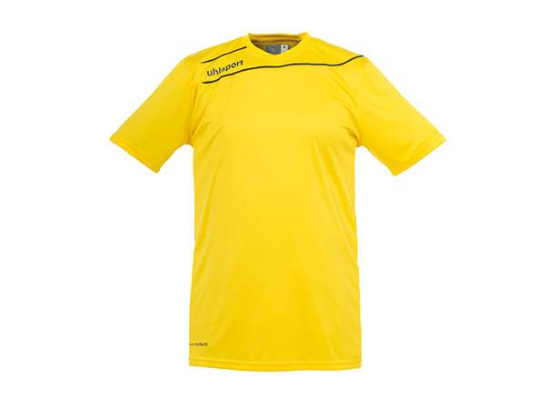 Uhlsport Stream Shirt Ss Gul/Sort 116 Teknisk spilletrøye