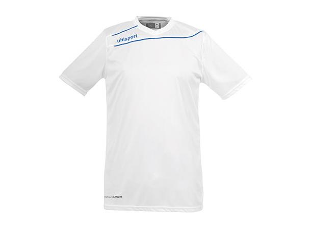 Uhlsport Stream Shirt Ss Hvit/Asublå 116 Teknisk spilletrøye